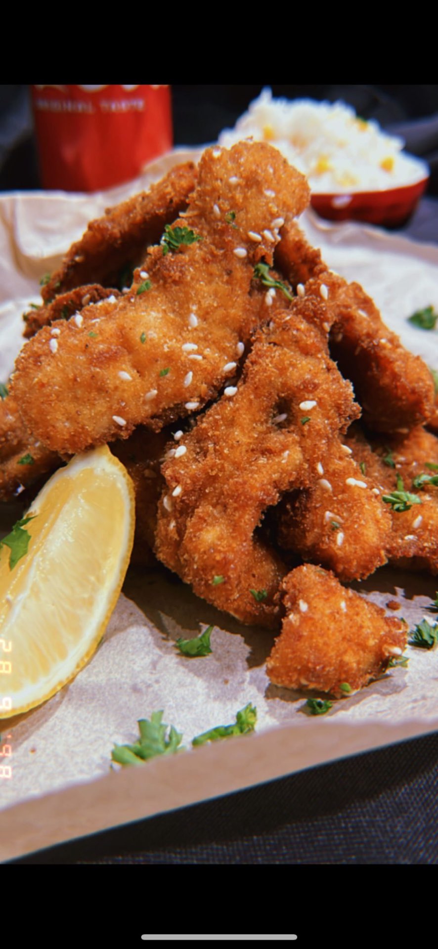 Golden Sesame Schnitzel