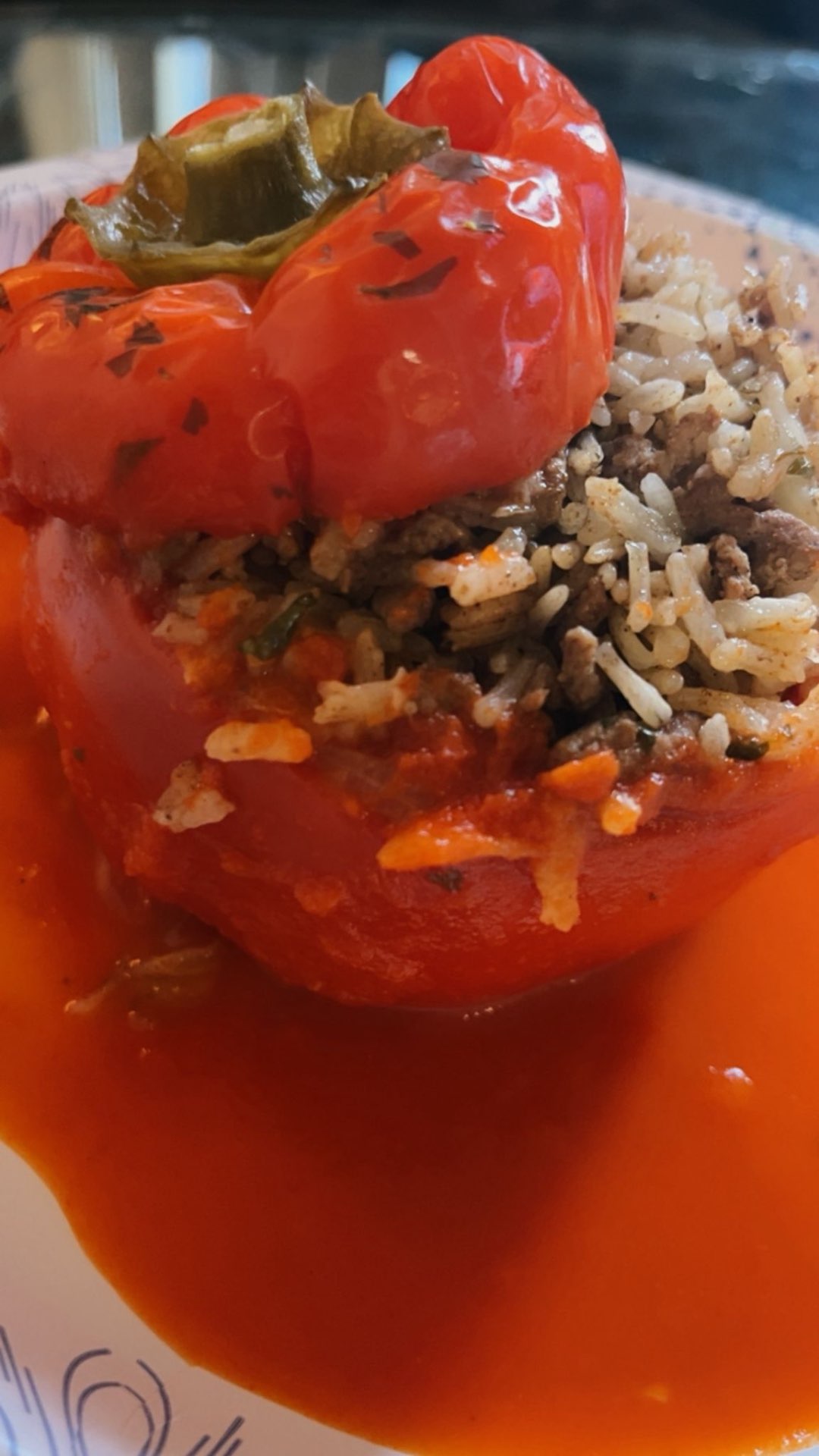 Stuffed bell pepper